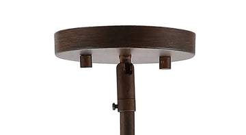 Ogee 12.5" Adjustable Iron Rustic Industrial LED Pendant - JONATHAN Y